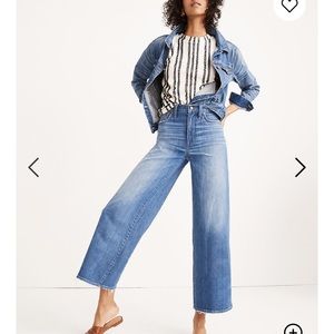 Madewell wide leg crop
